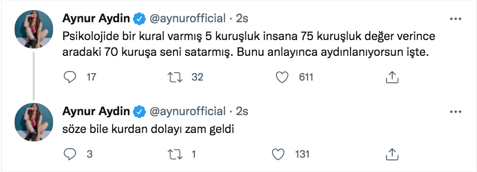 aynur aydin dan imali sert aciklamalar